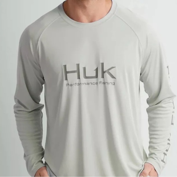 HUK PERFORMANCE FISHING long sleeve vented pursuit UPF 50+ SHIRT - Picture 1 of 4